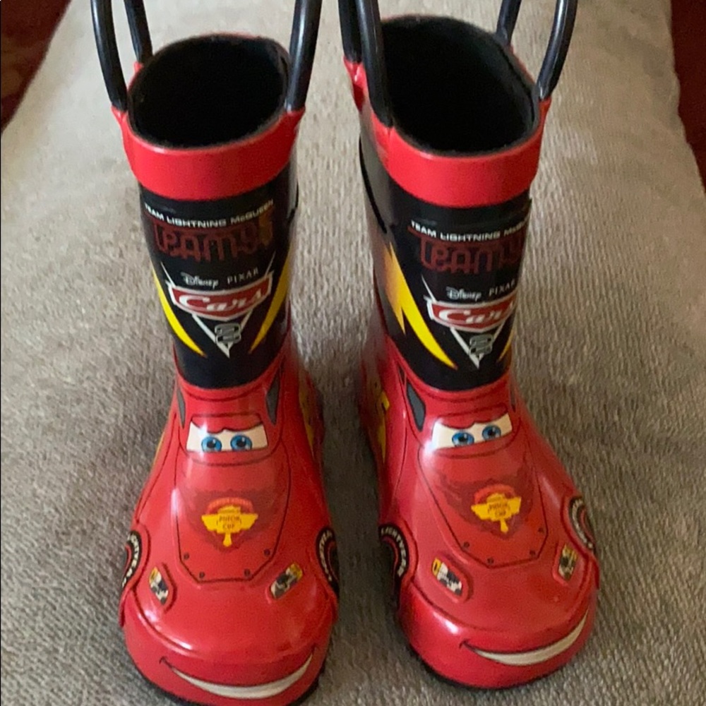 Cars rain boots